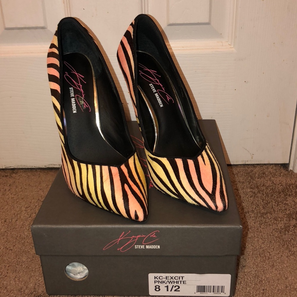 Keyshia Cole by Steve Madden Zebra print pumps